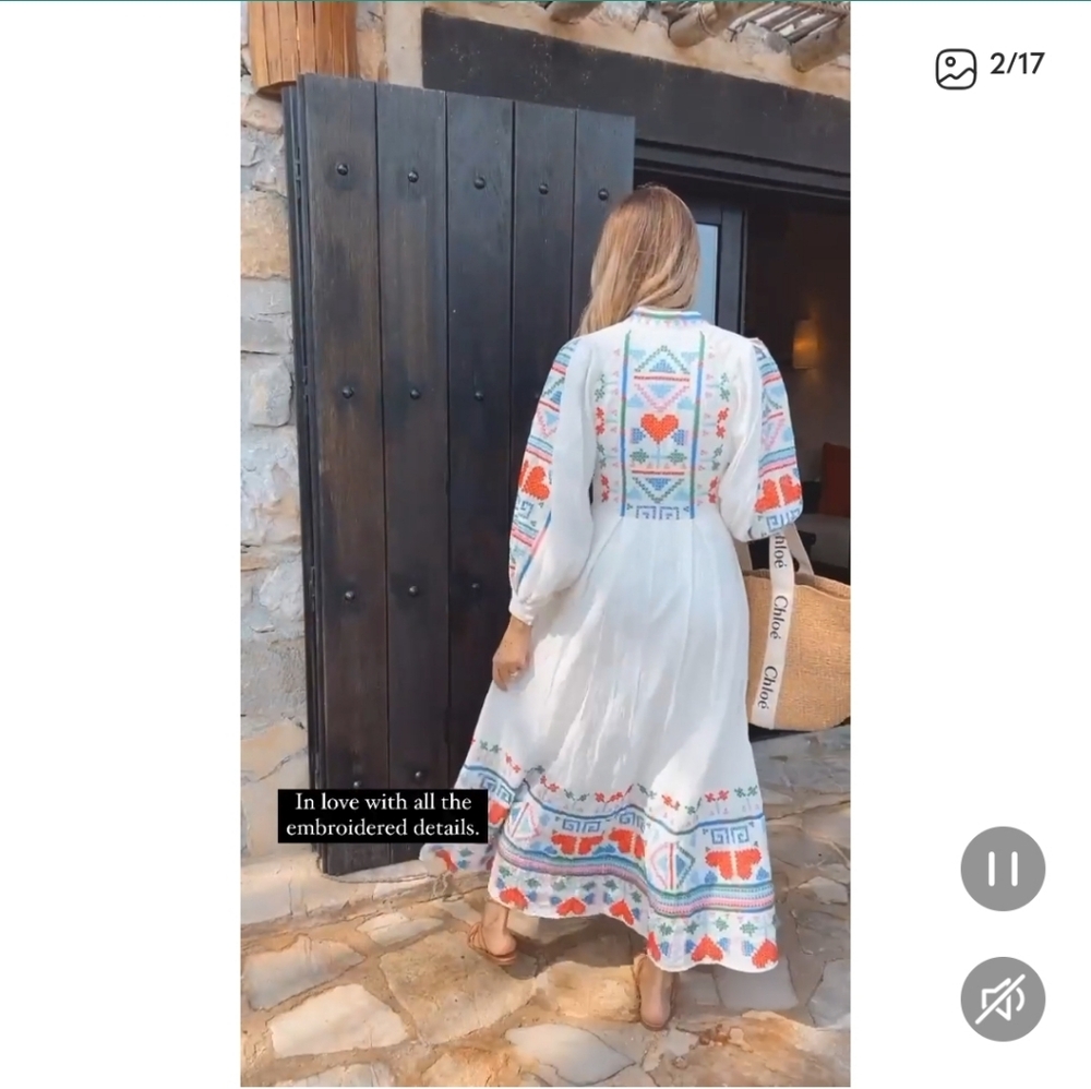 Farm Rio Embroidery Maxidress - Picture 4 of 9